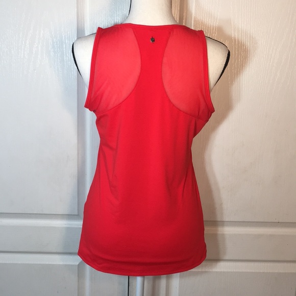 Fabletics red tank top with mesh on chest & back - Picture 2 of 3